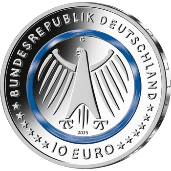 ドイツ 2024年 社会奉仕シリーズ 「警察」 10ユーロ白銅貨ポリマー