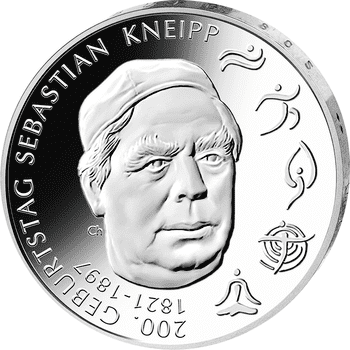 ドイツ 2021年 セバスチャン・クナイプ生誕200周年 20ユーロ銀貨 プルーフライク