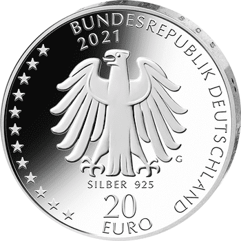 ドイツ 2021年 セバスチャン・クナイプ生誕200周年 20ユーロ銀貨 プルーフライク