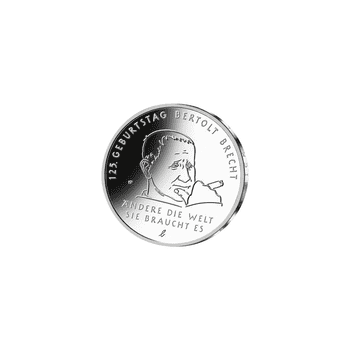 ドイツ 2023年 ベルトルト・ブレヒト生誕125周年 20ユーロ銀貨 未使用