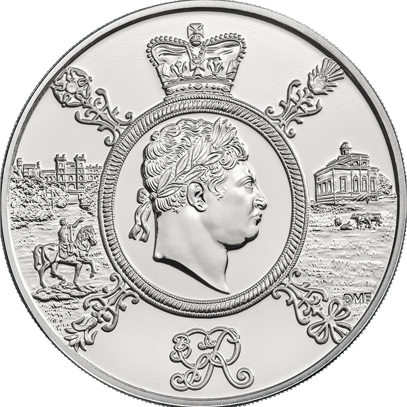 英国 2020年 ジョージ3世没後200周年 5ポンド白銅貨 未使用