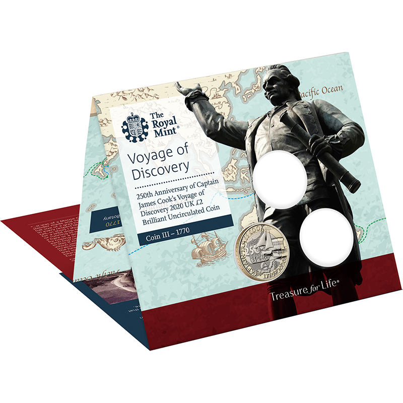 英国 年 ジェームズ クック船長航海250周年 最終貨 2ポンド複合貨 未使用 Taisei Coins Online Shop 泰星コイン株式会社 オンラインショップ