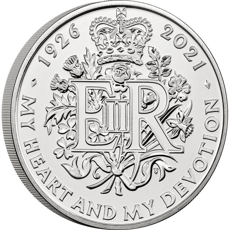 英国 21年 女王エリザベス2世生誕95周年 5ポンド白銅貨 未使用 オンラインショップ 泰星コイン株式会社