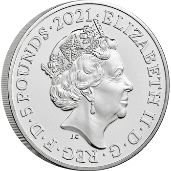 英国 2021年 女王エリザベス2世生誕95周年 5ポンド白銅貨 未使用