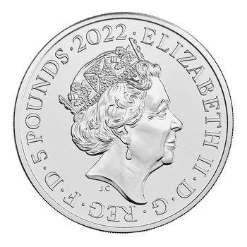 英国 2022年 『ピーター・ラビット(TM)のおはなし』 出版120周年 5ポンド白銅貨 未使用