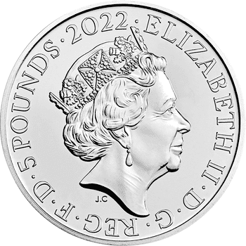 英国 2022年 ウィリアム王子生誕40周年 5ポンド白銅貨 未使用