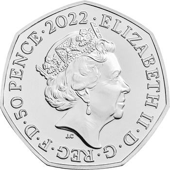 英国 2022年 ロンドン・プライド・パレード50周年 50ペンス白銅貨 未使用