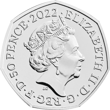 英国 2022年 くまのプーさん コインコレクション カンガとルー 50ペンス白銅貨 未使用