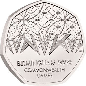 英国 2022年 コモンウェルスゲームズ バーミンガム大会 50ペンス白銅貨 未使用