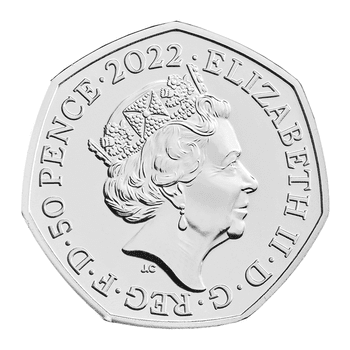 英国 2022年 くまのプーさん コインコレクション プーさんと仲間たち 50ペンス白銅貨 未使用
