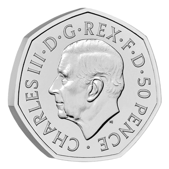英国 2022年 女王エリザベス2世 50ペンス白銅貨 未使用
