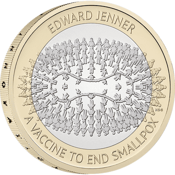 英国 2023年 エドワード・ジェンナー没後200周年 2ポンド複合貨 未使用