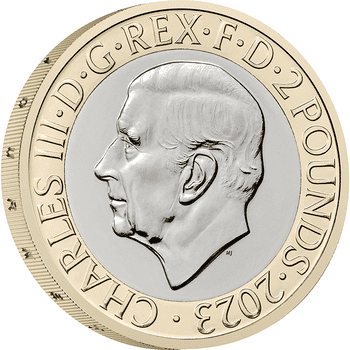 英国 2023年 フライング・スコッツマン100周年 2ポンド複合貨 未使用