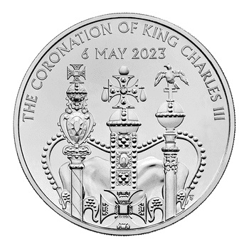 英国 2023年 国王チャールズ3世戴冠式記念 5ポンド白銅貨 未使用