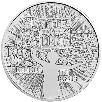 英国 2023年 伝説のミュージシャン シャーリー・バッシー 5ポンド白銅貨 未使用
