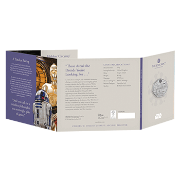 【供給元問合せ】英国 2023年 スター・ウォーズ(TM) R2-D2 & C-3PO 50ペンス白銅貨 未使用