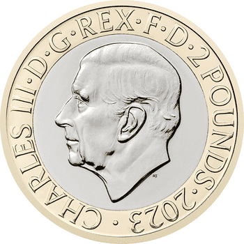 英国 2023年 J・R・Rトールキンの遺産 2ポンド複合貨 未使用