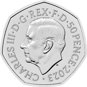 【供給元問合せ】英国 2023年 スター・ウォーズ ダース・ベイダー＆パルパティーン皇帝 50ペンス白銅貨 未使用