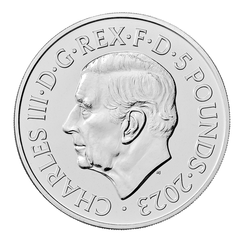 英国 2023年 国王チャールズ3世生誕75周年 5ポンド白銅貨 未使用 ...