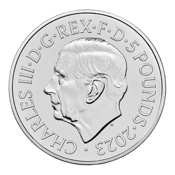 英国 2023年 007 シリーズ60年の軌跡 1960年代作品ー 5ポンド白銅貨 未使用