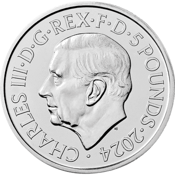 英国 2024年 007 シリーズ60年の軌跡 ～1980年代作品～ 5ポンド白銅貨 未使用