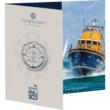 英国 2024年 英国王立救命艇協会設立200周年 50ペンス白銅貨 未使用