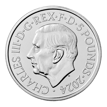 英国 2024年 伝説のミュージシャン ジョージ・マイケル 5ポンド白銅貨 未使用