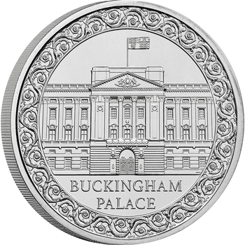英国 2024年 バッキンガム宮殿 5ポンド白銅貨 未使用