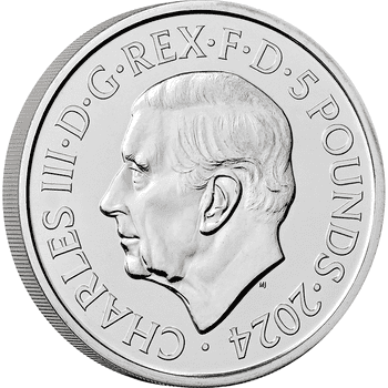 英国 2024年 007 シリーズ60年の軌跡 ～1990年代作品～ 5ポンド白銅貨 未使用