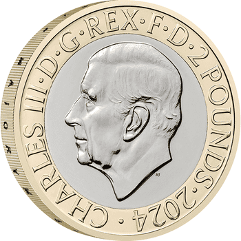 英国 2024年 ナショナル・ギャラリー創設200周年 2ポンド2色複合貨 未使用