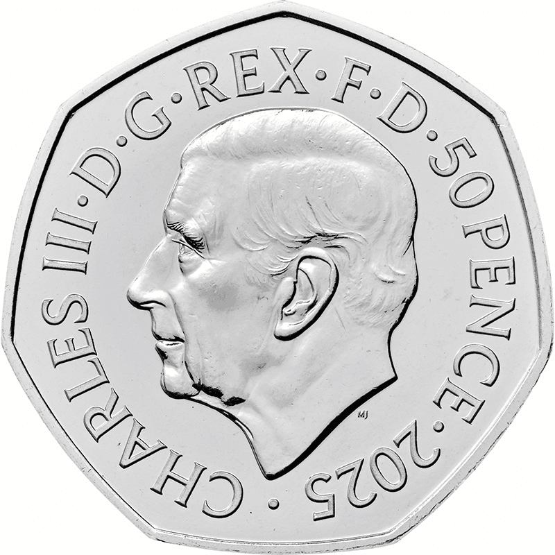 英国 2025年 ハリー・ポッター 最終貨 守護霊の呪文 50ペンス白銅貨 未