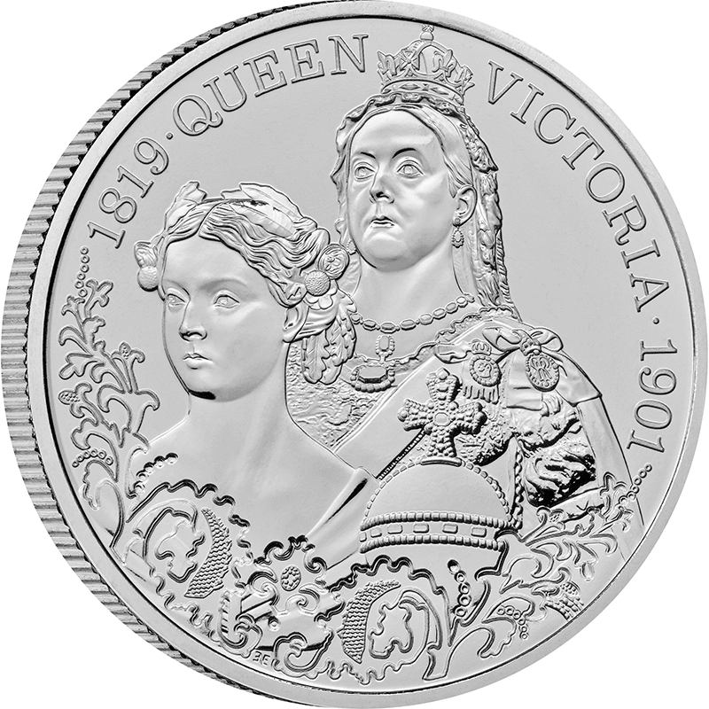 英国 2026年 ヴィクトリア女王の生涯 5ポンド白銅貨 未使用