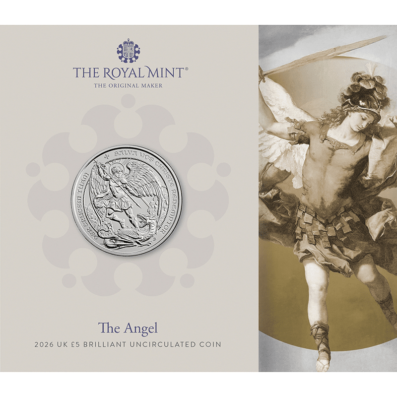 英国 2026年 エンジェル金貨 5ポンド白銅貨 未使用 | オンライン
