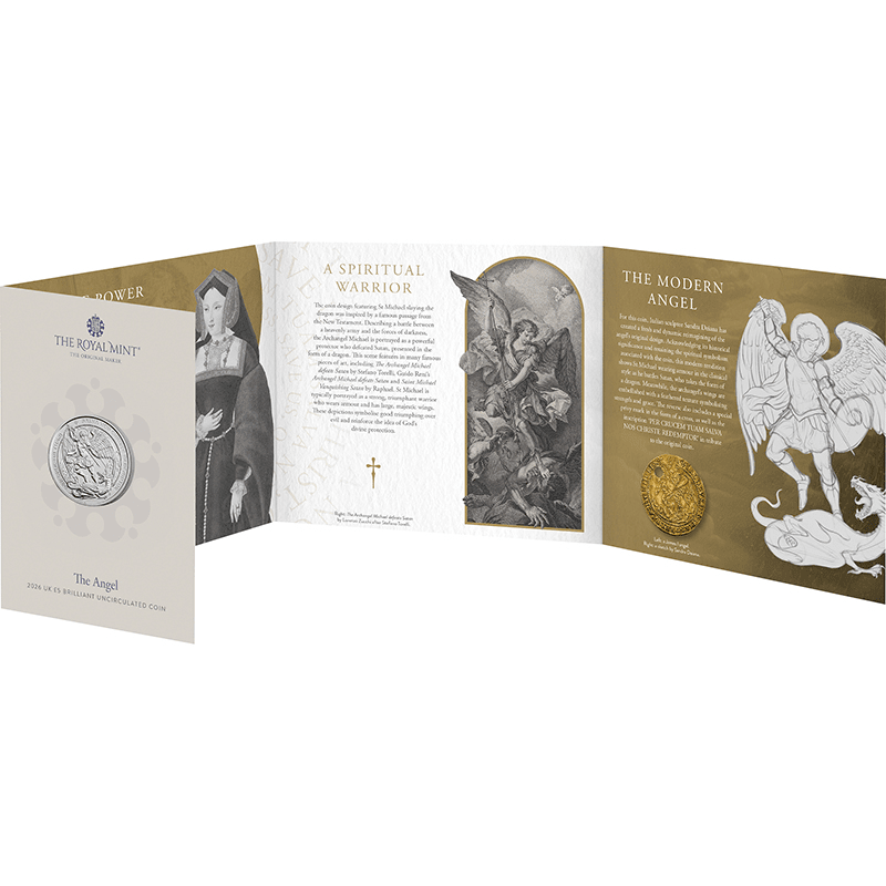 英国 2026年 エンジェル金貨 5ポンド白銅貨 未使用 | オンライン