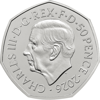 英国 2026年 「くまのプーさん」誕生100周年 やさしさ 50ペンスカラー