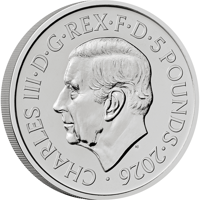 英国 2026年 エリザベス2世の肖像 最終貨 第5の肖像 ジョディ