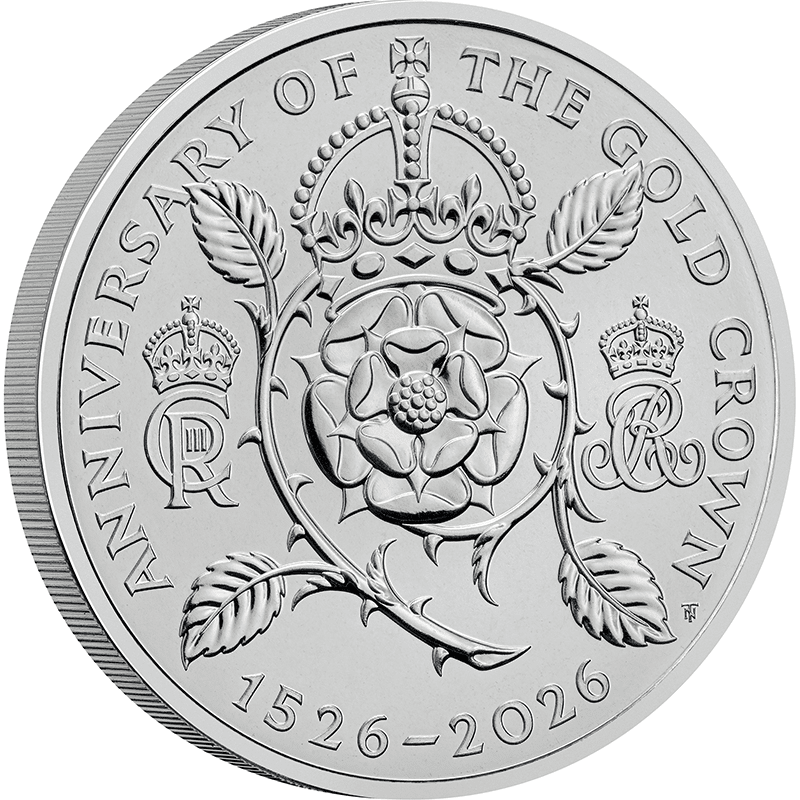 英国 2026年 クラウン貨の英国貨幣制度導入500周年 5ポンド白銅貨 未