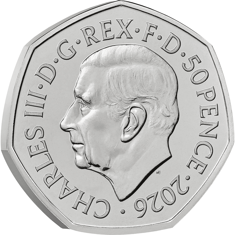 英国 2026年 『スタートレック』放送開始60周年 50ペンス白銅貨 未使用