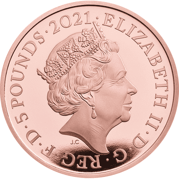 英国 2021年 ロイヤル・アルバート・ホール開館150周年 5ポンド金貨 プルーフ