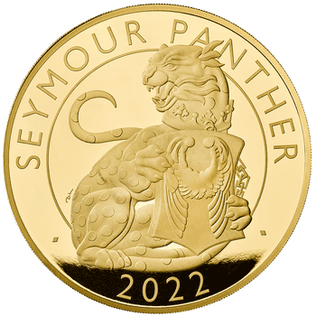 英国 2021年 テューダー家紋章の獣コレクション シーモアの豹 2000ポンド金貨 2キロ プルーフ