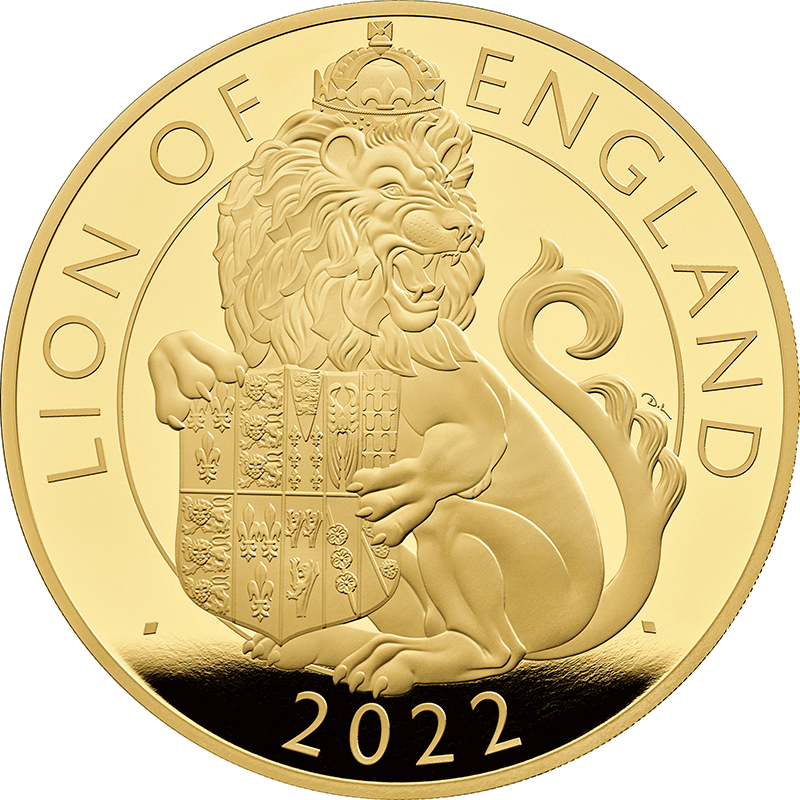 英国 22年 テューダー家紋章の獣コレクション イングランドのライオン 00ポンド金貨 2キロ プルーフ オンラインショップ 泰星コイン株式会社