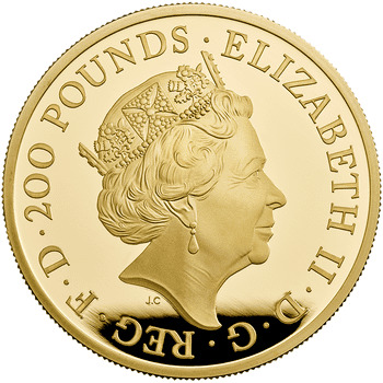 英国 2022年 ブリタニア 特別版 200ポンド金貨 2オンス プルーフ