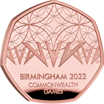 英国 2022年 コモンウェルスゲームズ バーミンガム大会 50ペンス金貨 プルーフ