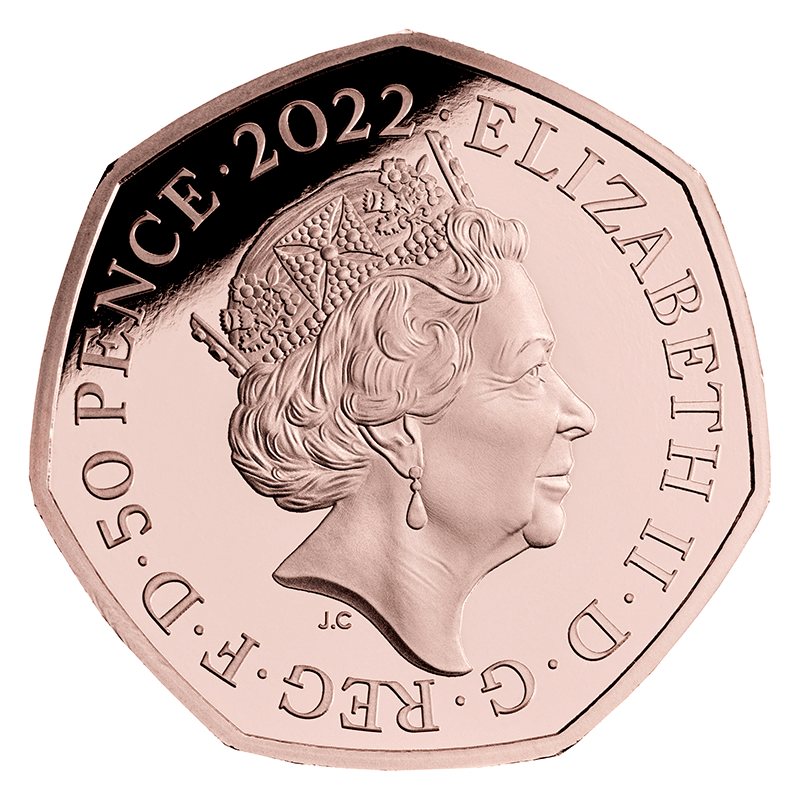 【新品】2021 イギリス プーさんと仲間たち 50ペンス プルーフカラー銀貨