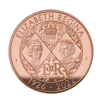 【C】 英国 2022年 女王エリザベス2世 5ポンド金貨 プルーフ