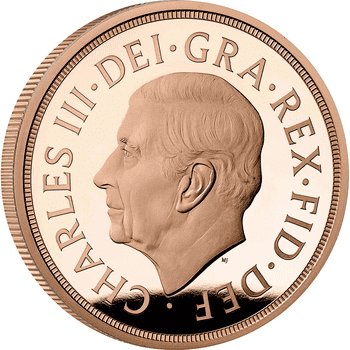 英国 2022年 ソブリン金貨コレクションチャールズ3世 1/2ソブリン金貨 プルーフ 特別デザイン