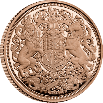英国 2022年 ソブリン金貨コレクションチャールズ3世 1/4ソブリン金貨 プルーフ 特別デザイン
