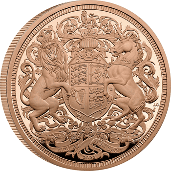 英国 2022年 ソブリン金貨コレクション チャールズ3世5ポンド金貨 未使用 特別デザイン