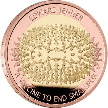 英国 2023年 エドワード・ジェンナー没後200周年 2ポンド2色金貨 プルーフ