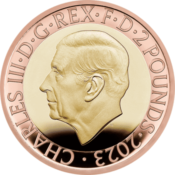 英国 2023年 エドワード・ジェンナー没後200周年 2ポンド2色金貨 プルーフ